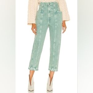 Isabel Marant Etoile Tucson High Waist Crop Nonstretch Jeans
